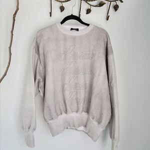 Welldone gray sweatshirt with reflective logo
